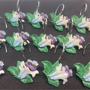 Vintage Shower Curtain Hooks